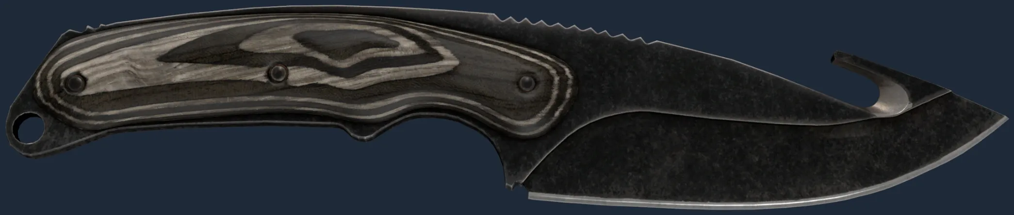 ★ Gut Knife | Black Laminate (Well-Worn)