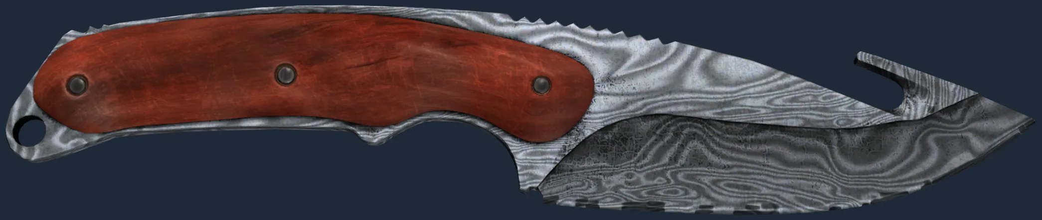 ★ Gut Knife | Damascus Steel (Battle-Scarred)