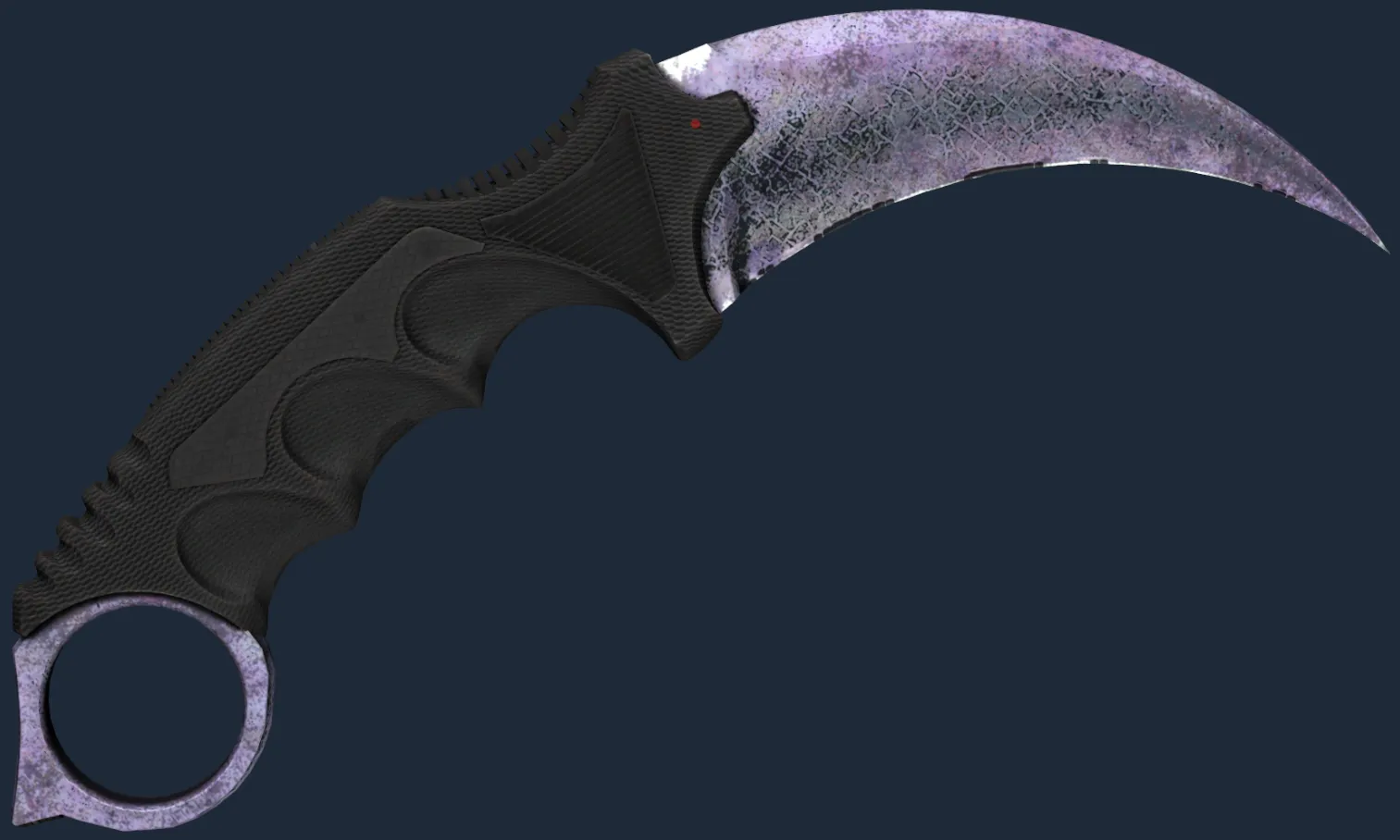 ★ Karambit | Blue Steel (Battle-Scarred)