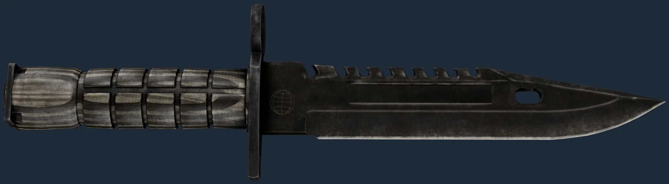 ★ M9 Bayonet | Black Laminate (Battle-Scarred)