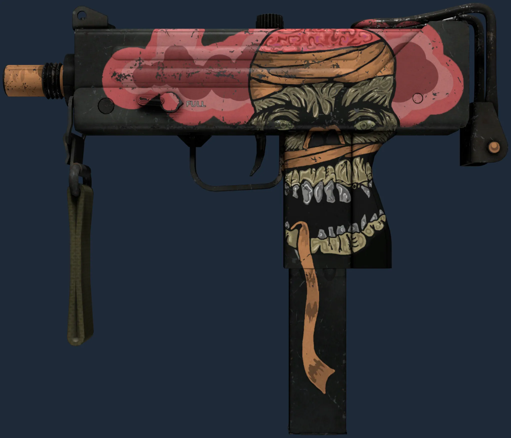 MAC-10 | Curse (Well-Worn)