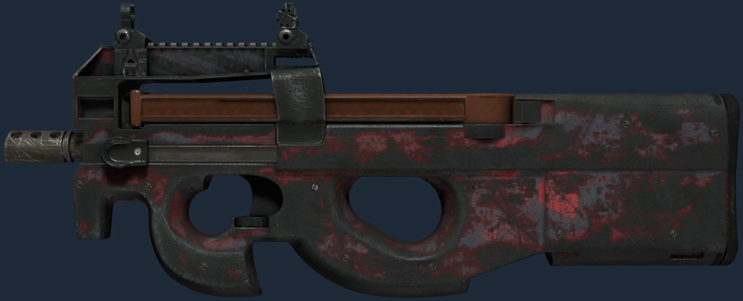 P90 | Fallout Warning (Battle-Scarred)