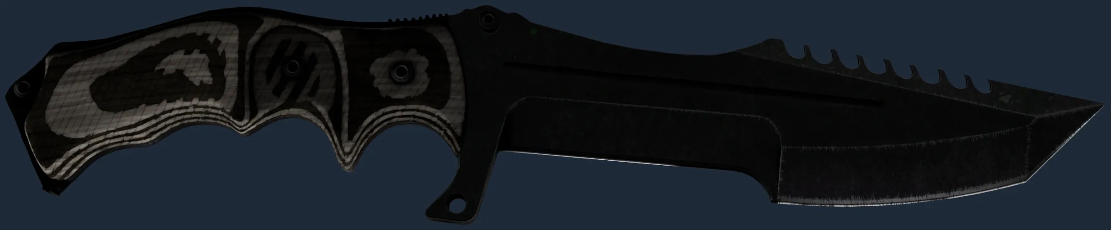 StatTrak ★ Huntsman Knife | Black Laminate (Factory New)