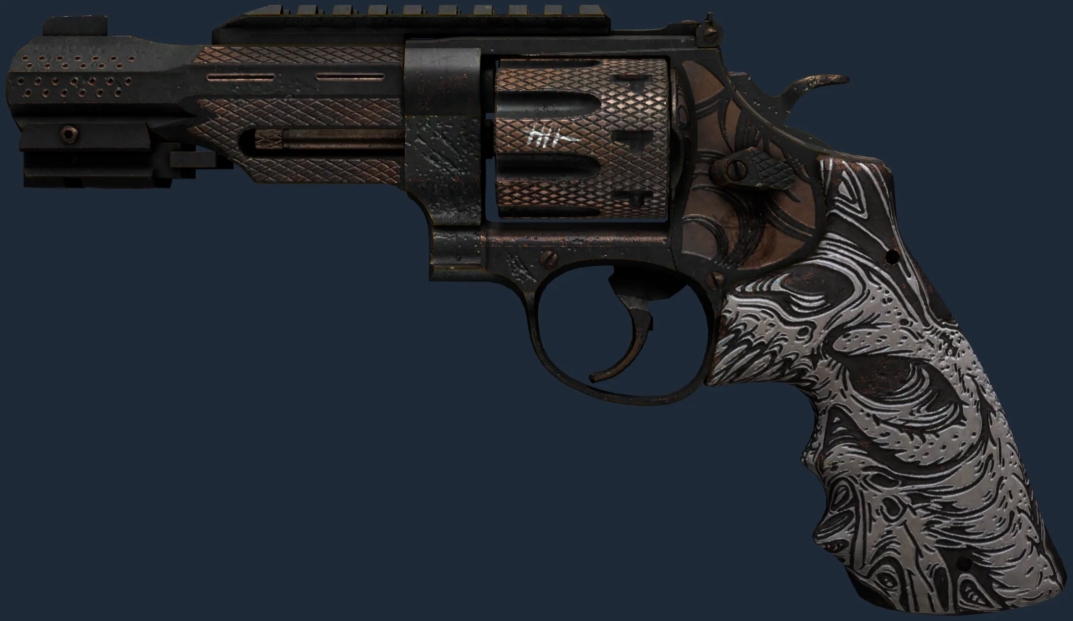StatTrak R8 Revolver | Bone Forged (Minimal Wear)